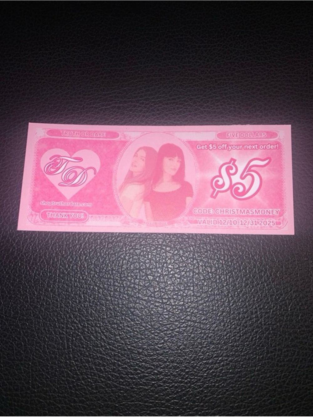 Truth Or Dare Pink Bux Insert